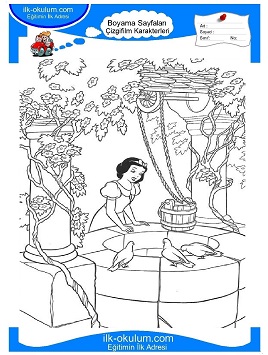Çocuklar İçin Pamuk Prences Boyama Sayfaları 